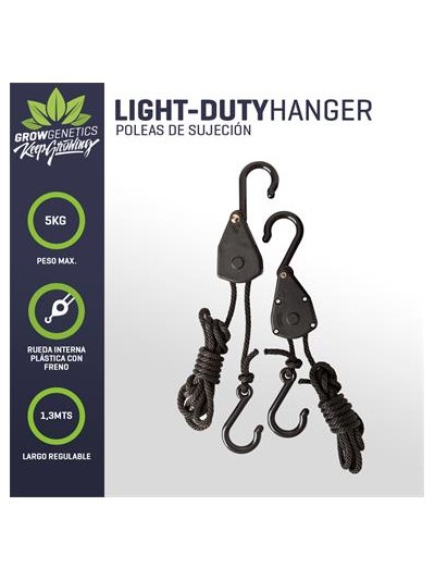 Poleas Light-Duty Hanger 5Kg - Grow Genetics
