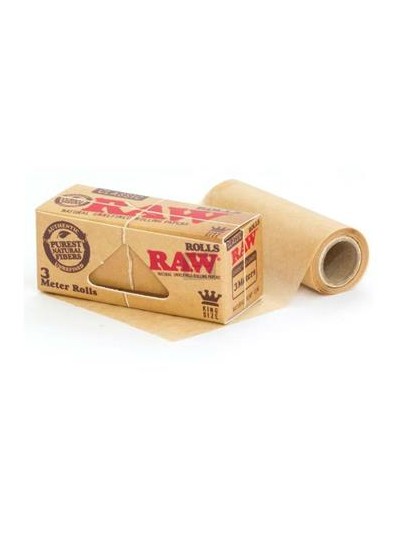 Raw King Size Rollo 3 mts  Papel de fumar en rollo continuo